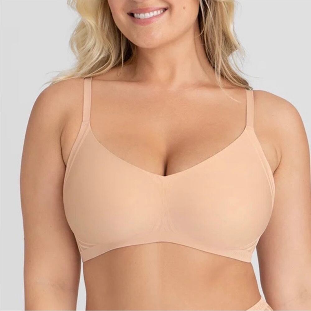 Honeylove Silhouette wireless Bra in tan beige 1X (40C 40D)